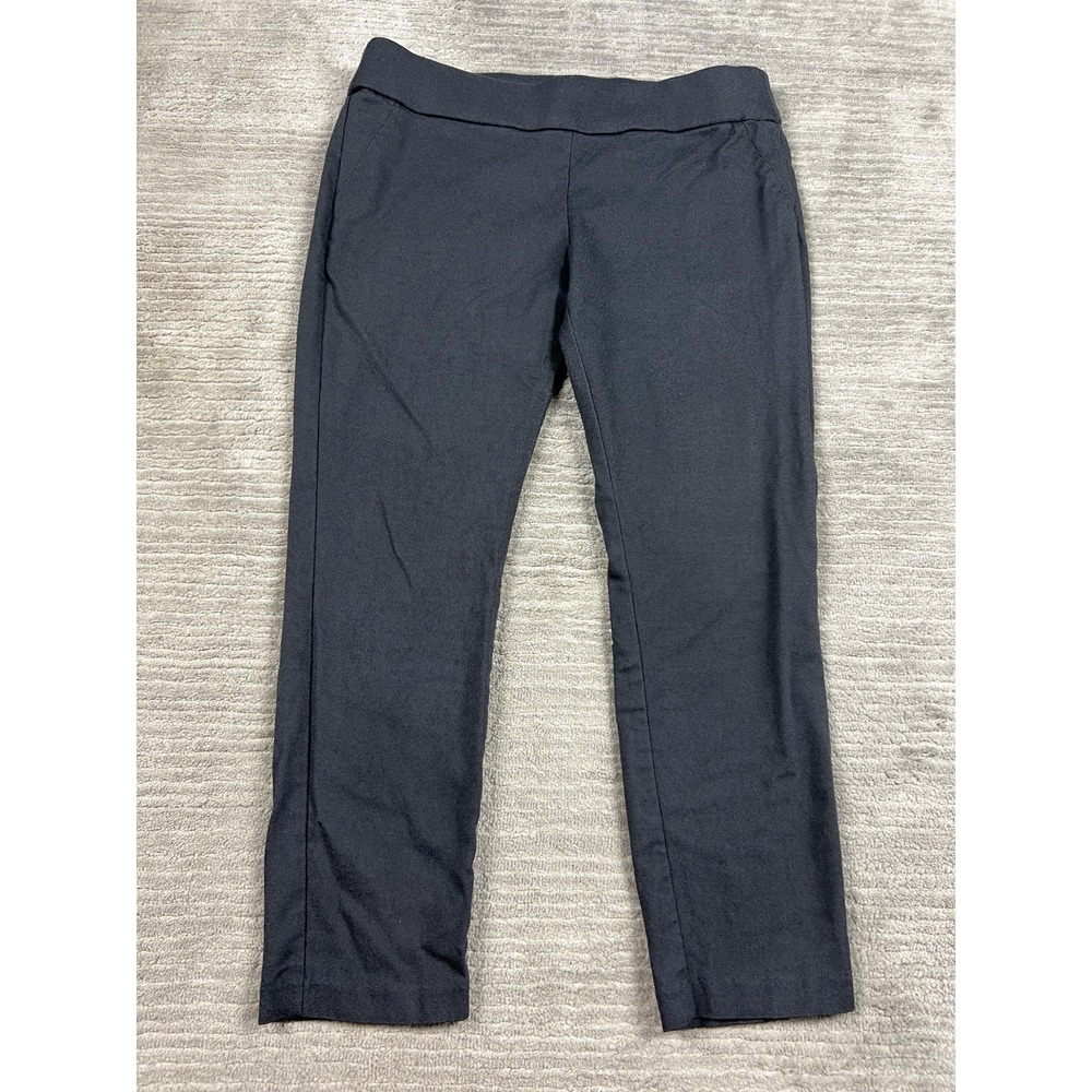 Worthington Dress Pants Women Large Gray Ankle Pull On Rayon Blend Casual Career